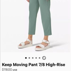 Lululemon “keep moving 7/8 cropped pants”